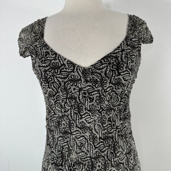 VTG Charter Club Midi Dress Sz 8 Floral V Neck Babydoll Sleeveless Fairy Preppy - Picture 7 of 13